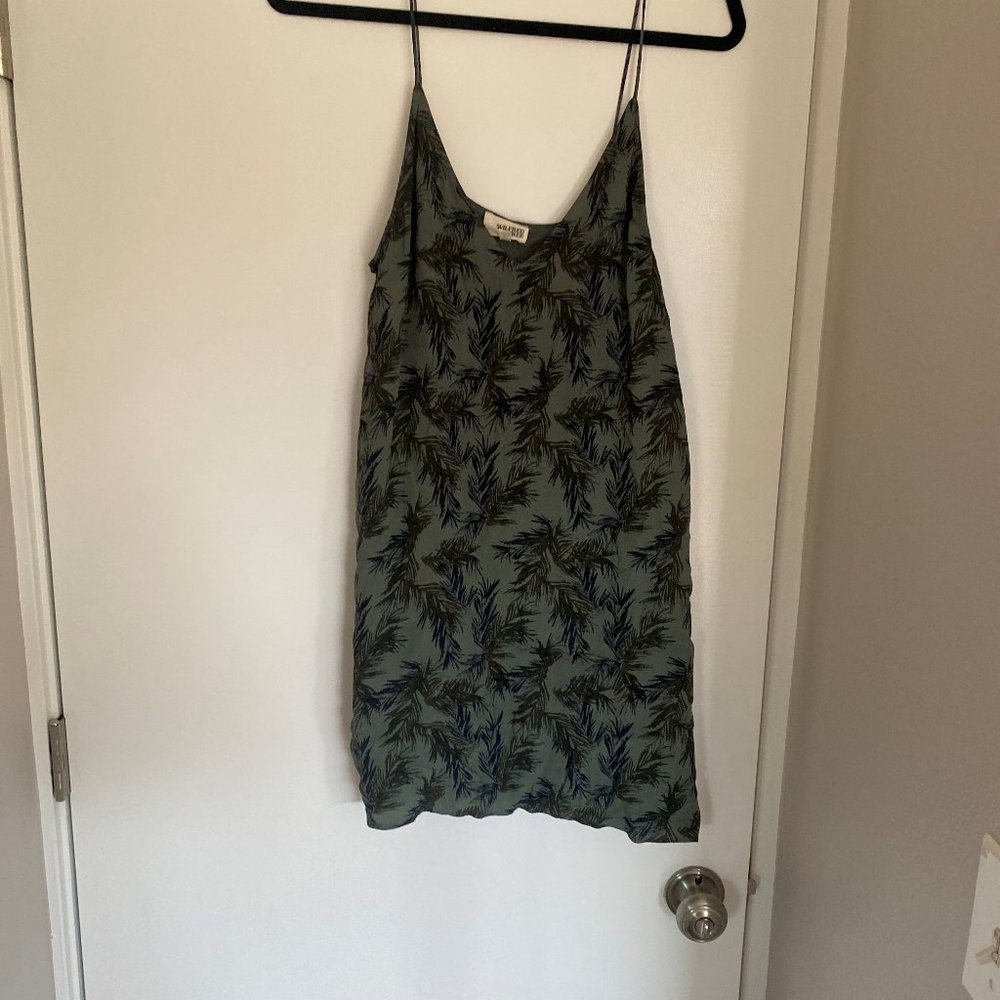 Green leaf design Dress